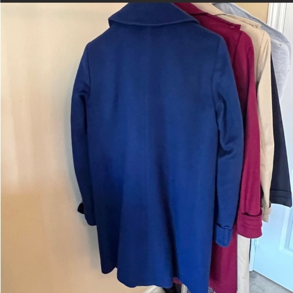 Burberry blue angora x wool coat - size 4 (authentic) - Picture 2 of 11